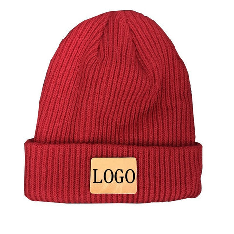 WZCX 2019 New Customize Print LOGO Solid Color Fashion Beanie Letter Name Stripe Keep Warm Unisex Knitted Hat Adult Cap