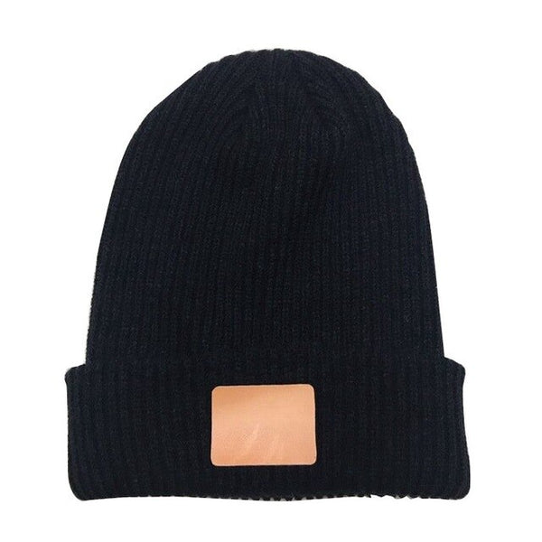 WZCX 2019 New Customize Print LOGO Solid Color Fashion Beanie Letter Name Stripe Keep Warm Unisex Knitted Hat Adult Cap