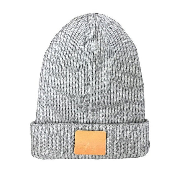 WZCX 2019 New Customize Print LOGO Solid Color Fashion Beanie Letter Name Stripe Keep Warm Unisex Knitted Hat Adult Cap