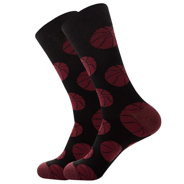 Big Size 5 Pairs/lot Cotton Socks Men New Football Bowling Basketball Rugby Volleyball Fashion Winter Crew Socks Funny Men Socks