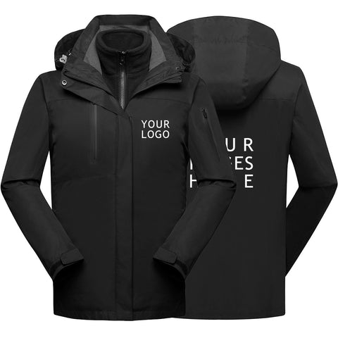 Create Custom Outdoor Clothing Printing Your Company's Logo Groups Brand Or Photo Men Women Hoodies Waterproof Jackets Outerwear