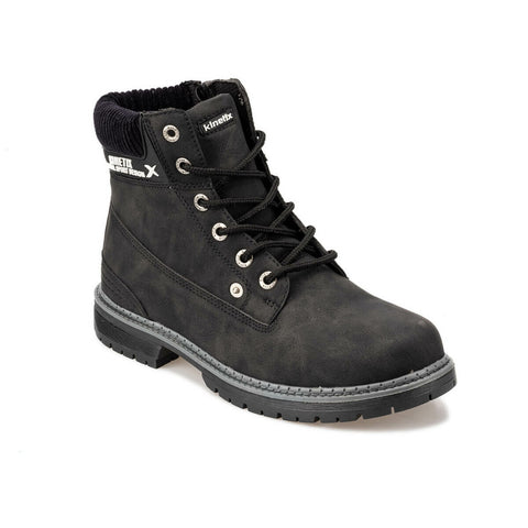 FLO Black Men Boots Casual Zipper Winter Boots Men Safety Shoes boots for men KINETIX IRON 9PR