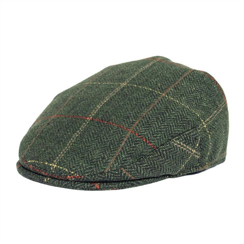 FEINION Ivy Cap Men Women 50% Wool Tweed Flat Caps Driver Herringbone Green Cabbies Glof Hat Newsboy Beret Boina 066