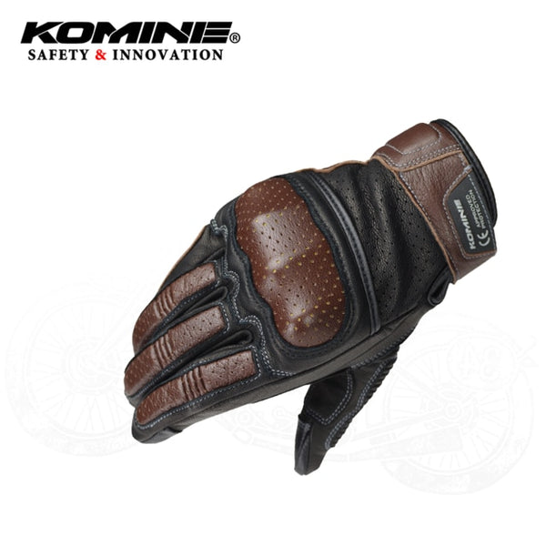 Komine GK-217 Protect 3D Mesh Gloves Motorcycle Optimun Summer Riding Gloves Moto Breathbale Motocross Gloves Leather  M-XL