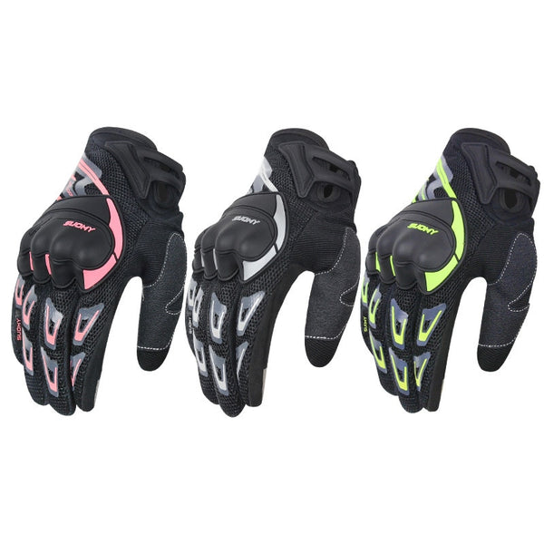 Summer Motorcycle Riding Gloves Shockproof Breathable Four Seasons Riding Finger Gear Racing Gloves