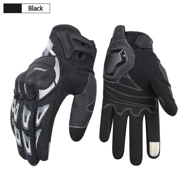 Summer Motorcycle Riding Gloves Shockproof Breathable Four Seasons Riding Finger Gear Racing Gloves