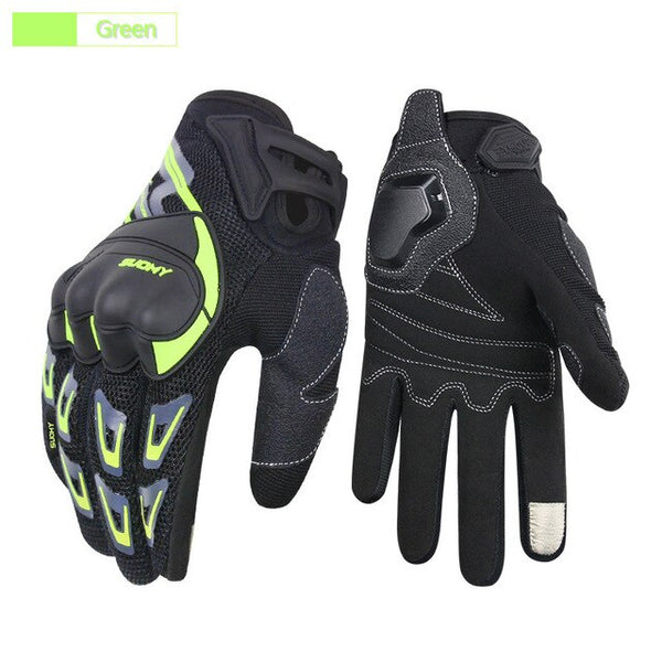 Summer Motorcycle Riding Gloves Shockproof Breathable Four Seasons Riding Finger Gear Racing Gloves