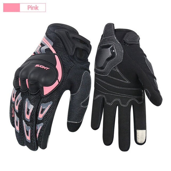 Summer Motorcycle Riding Gloves Shockproof Breathable Four Seasons Riding Finger Gear Racing Gloves