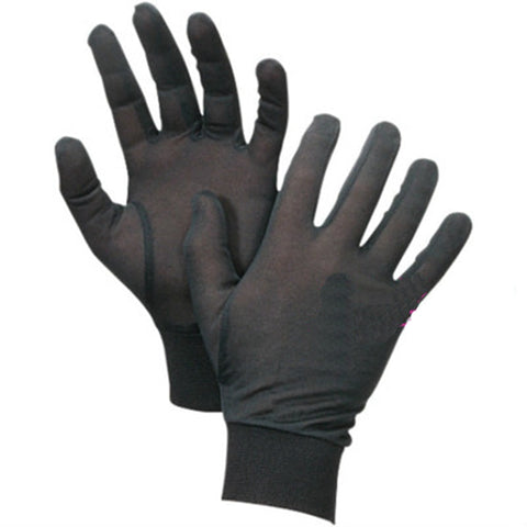 1 Pair Pure Silk Gloves Female Black Liner Inner Thin Gloves Thermals Ski Bike Motorcycle Soft Sport Gloves CYF9165