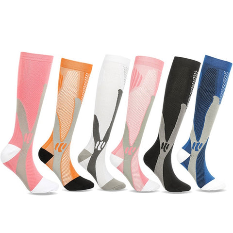 Men's Business Compression Socks Anti Fatigue Pain Relief Stockings Casual Sport Running Breathable Male Fitness Outdoor Socks