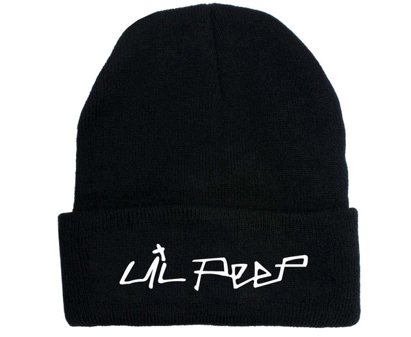 Lil Peep New Style Knitted Hat Autumn and Winter Women's Korean-Style Hat All-match Elastic Snap-Brim Hat Foreign Trade