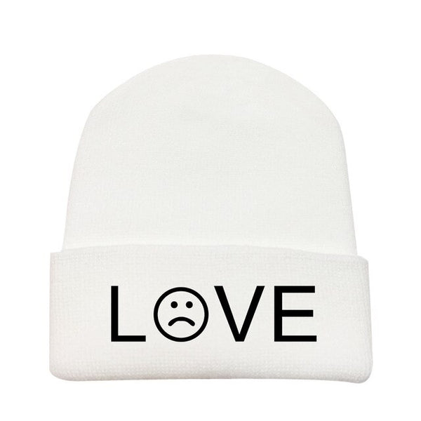 Lil Peep New Style Knitted Hat Autumn and Winter Women's Korean-Style Hat All-match Elastic Snap-Brim Hat Foreign Trade