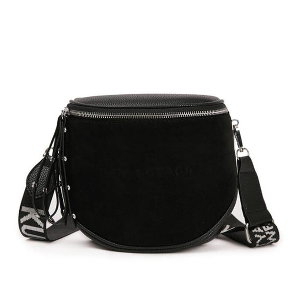 Women's Fashion Small Messenger Bags Lady Shouder Bag Bucket Bags Crossbody Tote Bag Females Handbag Semicircle Saddle