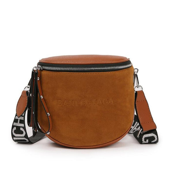 Women's Fashion Small Messenger Bags Lady Shouder Bag Bucket Bags Crossbody Tote Bag Females Handbag Semicircle Saddle