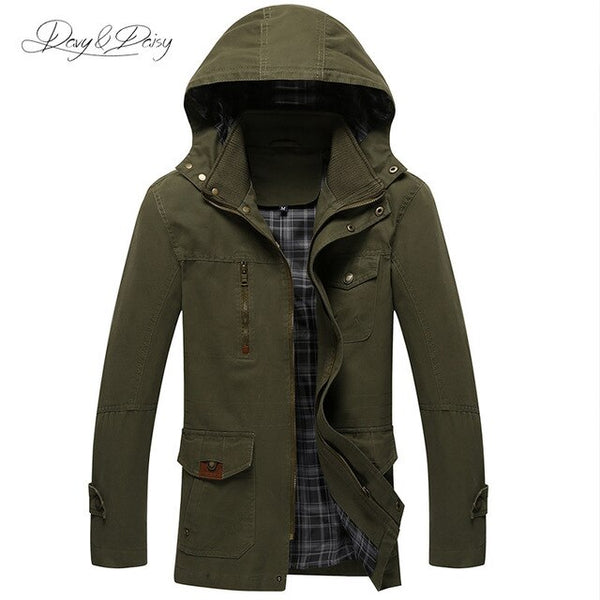 2020 Spring Autumn Cotton Men Jacket Fashion Casual Solid Hooded Slim Male Jackets Coat Casual Brand Clothing Outerwear JD020