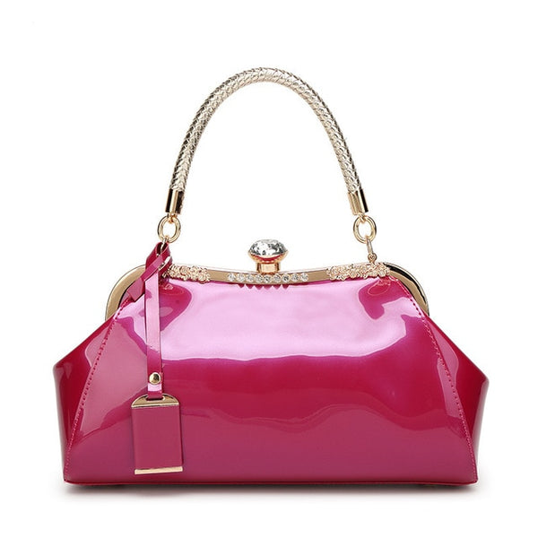 New Summer and Autumn Handbag Wrapped In Seashells of Ladies'varnish