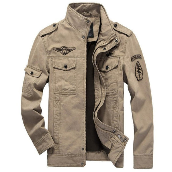 men green khaki 3 color uniform winter jacket casual wind jacket military clothing cotton jacket