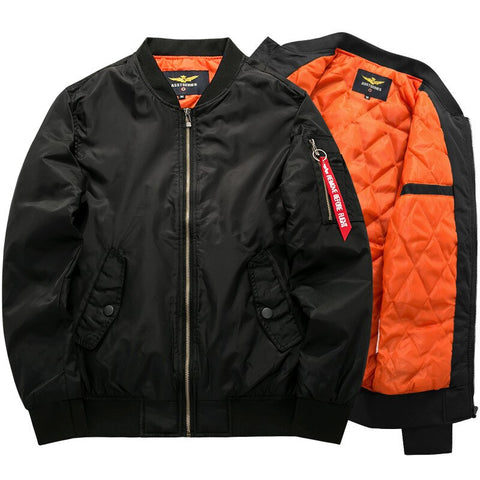 7Xl 8Xl Bomber Jacket Fashion Brand coat full sleeve soild color ma1 ai force jacket male clothing