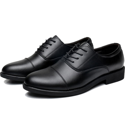 Mens Leather Dress Shoes Wedding Business Shoes Men Oxford Loafers Classic Comfortable New Black Mens Formal Shoes Size 45