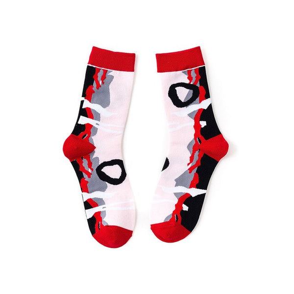 5 pairs Hot Sale Casual sports women creative illustration happy Socks fashion design funny Socks woman comfortable Cotton Socks