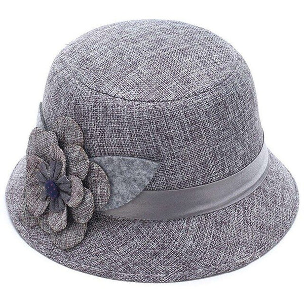 Latest Casual Ladies Linen Breathable Shade Big Flower Princess Multi-color Flat Top Sun Hat Ladies Summer Hat