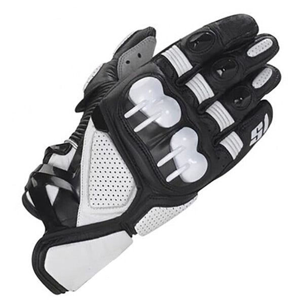 Alpines S1 Racing Glove Motorcycle ATV Bike Off-road Street Moto Black White Leather Gloves