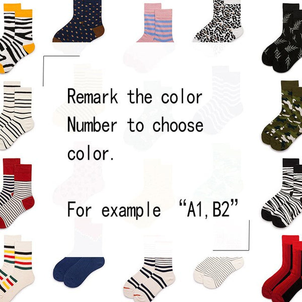 Hot Colorful Red striped asymmetric socks Funny Men Women Socks Cotton Crew Lovers Socks Cartoon Casual Colorful